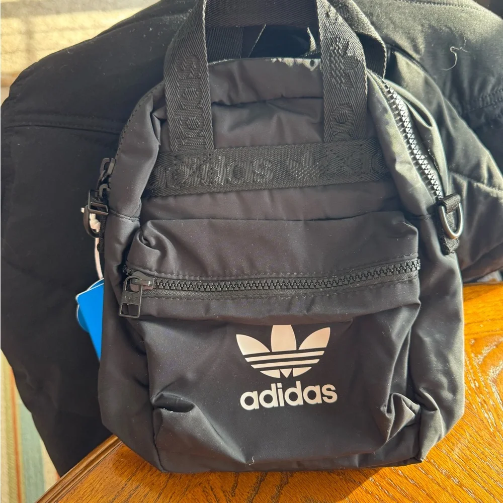 Adidas Black Compact Mini Backpack - Picture 3 of 4